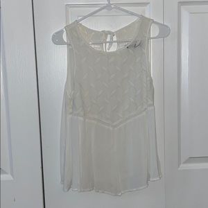 white detailed tank top